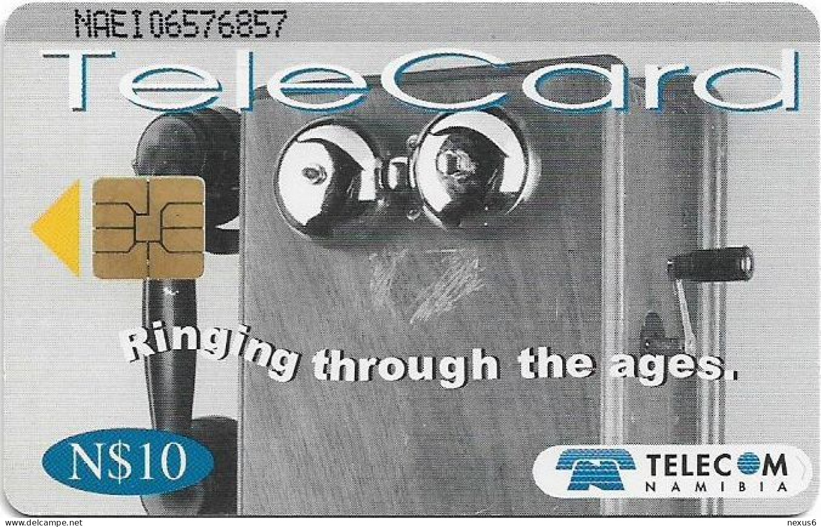 Namibia - Telecom Namibia - 100 Years Telecom, Satellite Dish, 1999, 10$, Used - Namibia