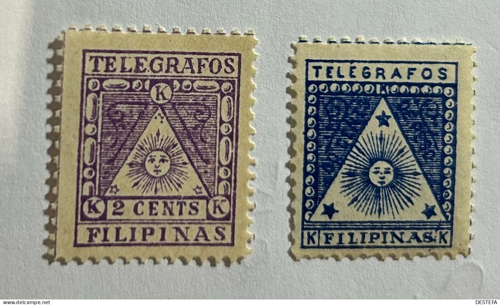 1898.- FILIPINAS CORREO INSURRECTO. TELEGRAFOS. Nuevos Sin Fijasellos ** - Philippines