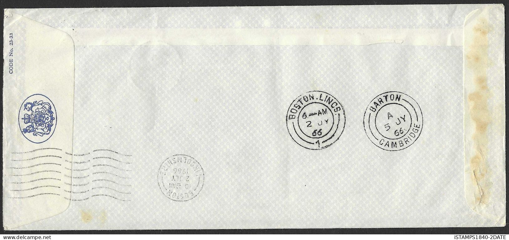 00467/ The Gambia 1966 Cover Full Set 150th Anniversary Of The Founding Of Bathurst - Gambia (1965-...)