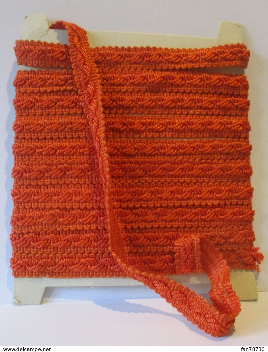 Galon Passementerie RUPLI, Torsadé, Coloris Orange - Longueur 3,5 Mètres, Larg 1,5cm - Frais Du Site Déduits - Laces & Cloth