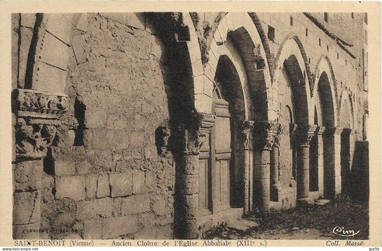 86 SAINT-BENOIT - Cpa - Ancien Cloître De L'Eglise Abbatiale - Saint Benoit