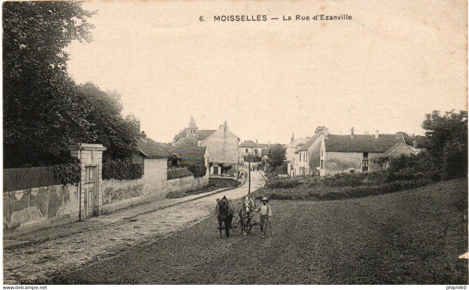 MOISSELLES  -  95  -  La Rue D'Ezanville - Moisselles