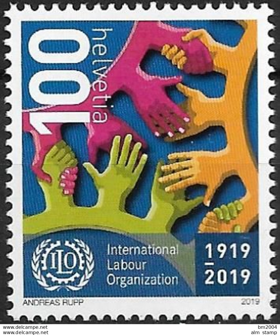 2019 Schweiz Mi. 2613 **MNH   100 Jahre Internationale Arbeitsorganisation (ILO - Neufs