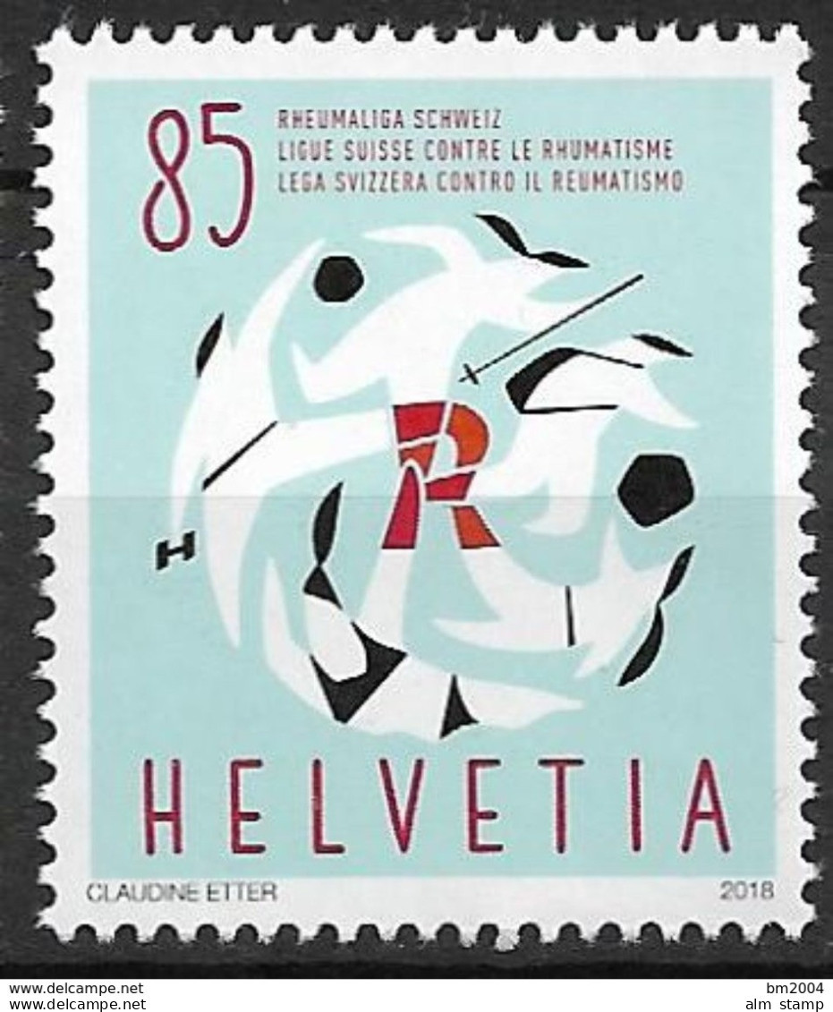 2018 Schweiz  Mi. 2533**MNH  60 Jahre Rheumaliga Schweiz - Unused Stamps