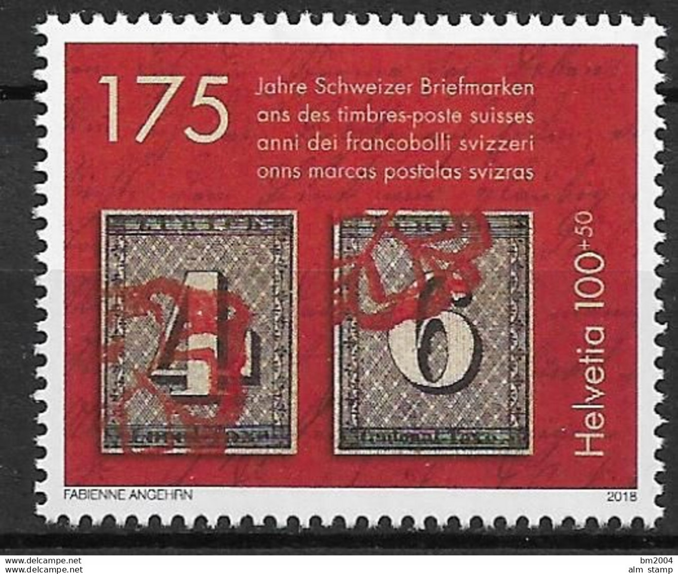 2018 Schweiz Mi. 2531 **MNH   175 Jahre Schweizer Briefmarken - Neufs