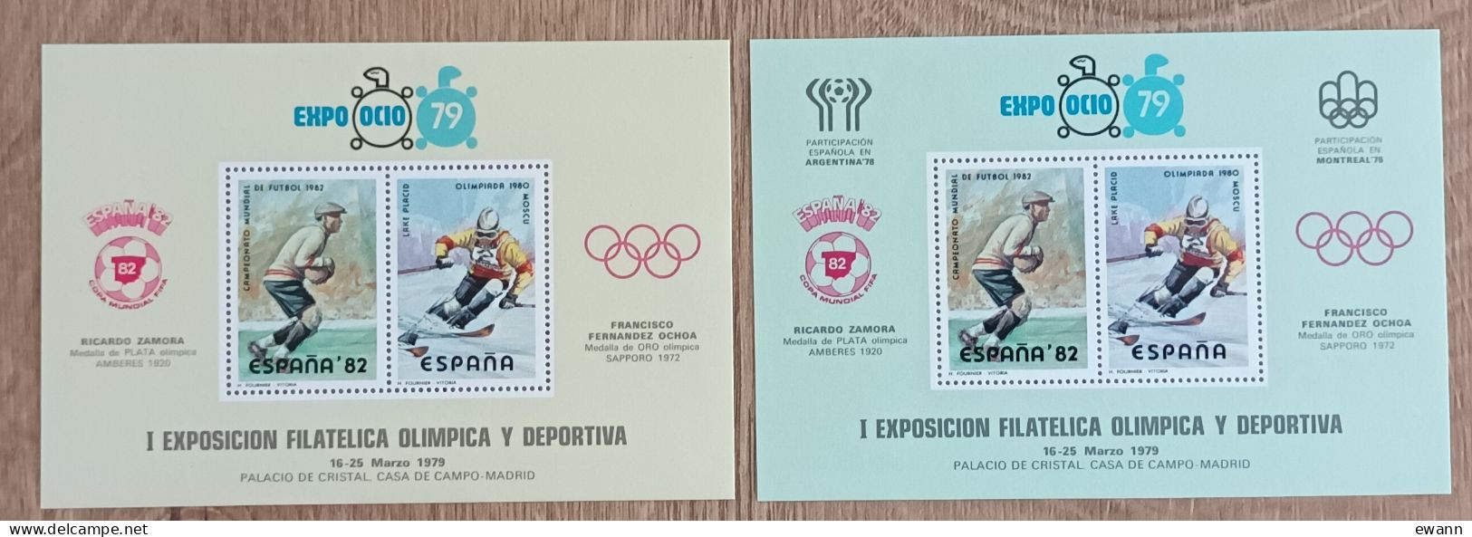 Espagne - Feuillets Souvenirs - Exposition Philatélique / Expo Ocio / Sport - 1979 - Neufs - Feuillets Souvenir