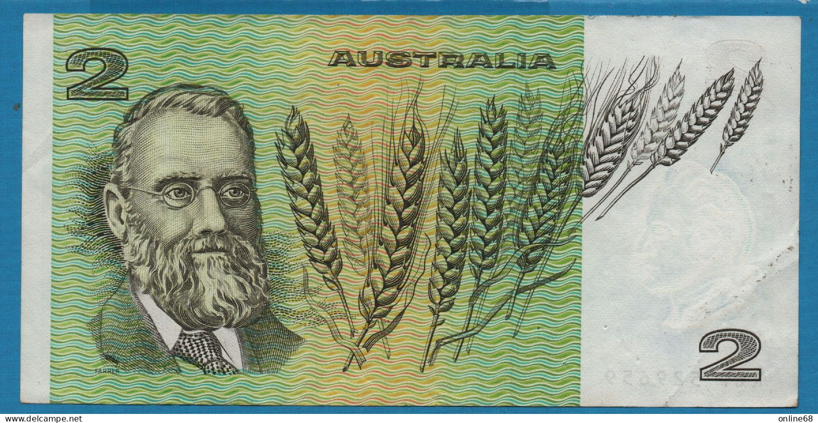 AUSTRALIA 2 DOLLARS (1974-1985) # KGP529659 P# 43d Signatures: Johnston & Stone - 1974-94 Australia Reserve Bank