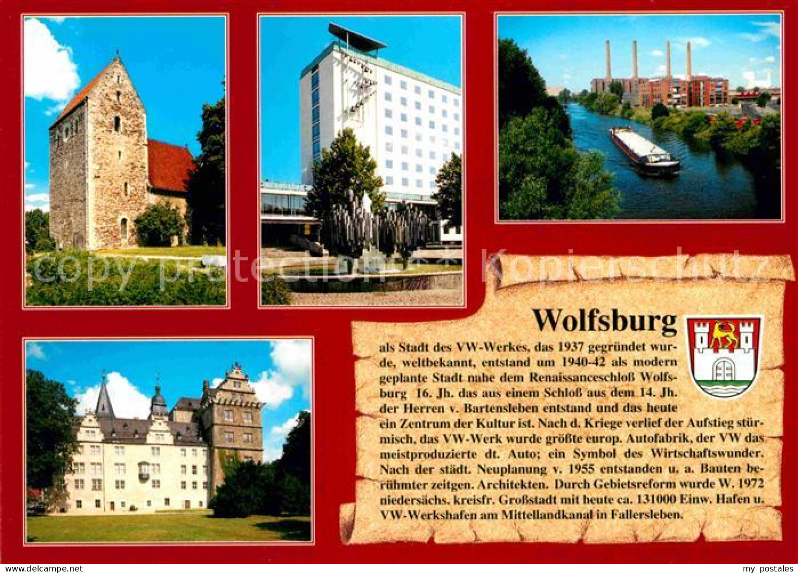 72654868 Wolfsburg Sankt Annen Kirche Rathaus Volkswagenwerk Schloss Wolfsburg - Wolfsburg