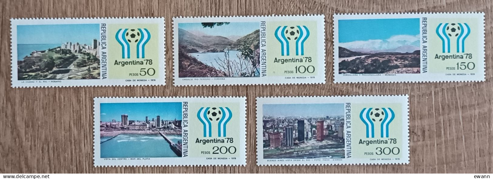 Argentine - YT N°1111 à 1115 - Coupe Du Monde De Football En Argentine - 1978 - Neuf - Unused Stamps