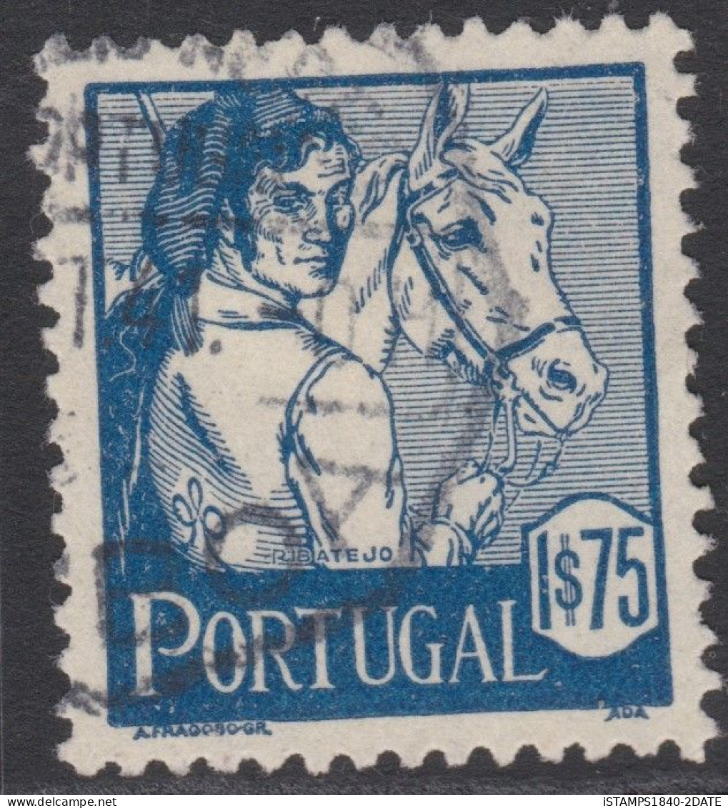 00497/ Portugal 1941 Sg940 1.75e Blue Fine Used Costumes Cv £7.50 - Oblitérés