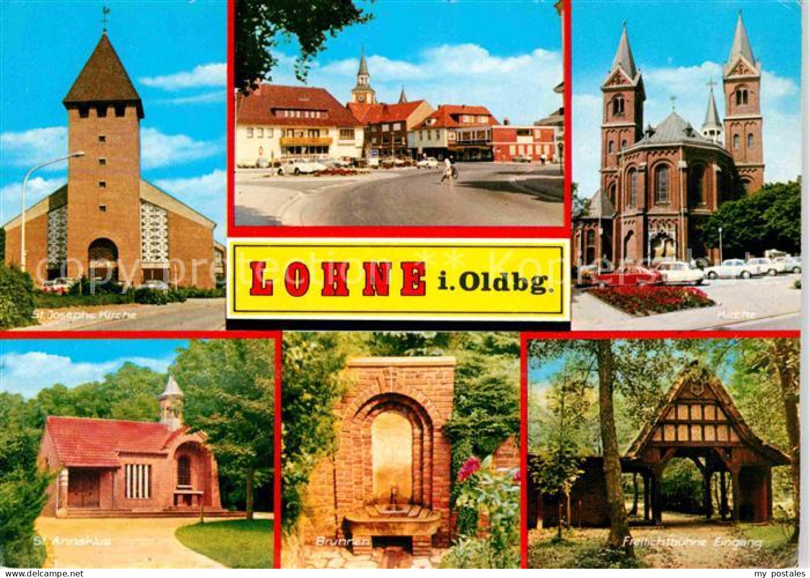 72654763 Lohne Kirche Brunnen Freilichtbuehne Sankt Josephskirche  Sankt Annaklu - Lohne