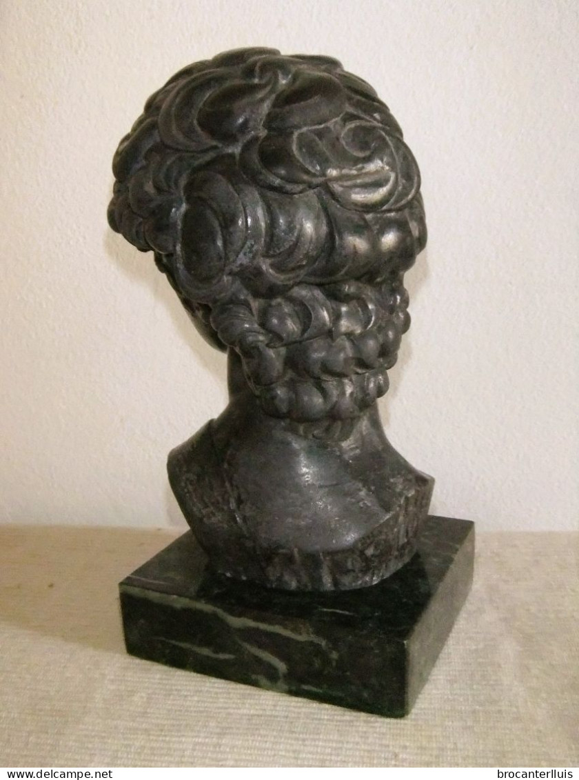 BUSTO DE DAVID De MIGUEL ANGEL EN PIEDRA NEGRA - Art Nouveau / Art Déco