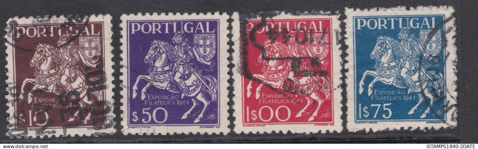 00499/  Portugal 1944 Sg961/4 Fine Used Set Of 4 3rd National Philatelic Exhibition Lisbon Cv £4+ - Oblitérés