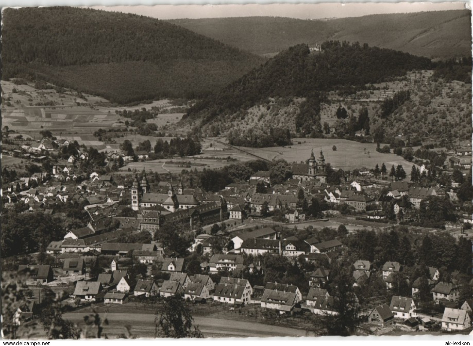 Ansichtskarte Amorbach Blick Auf Die Stadt 1962 - Amorbach