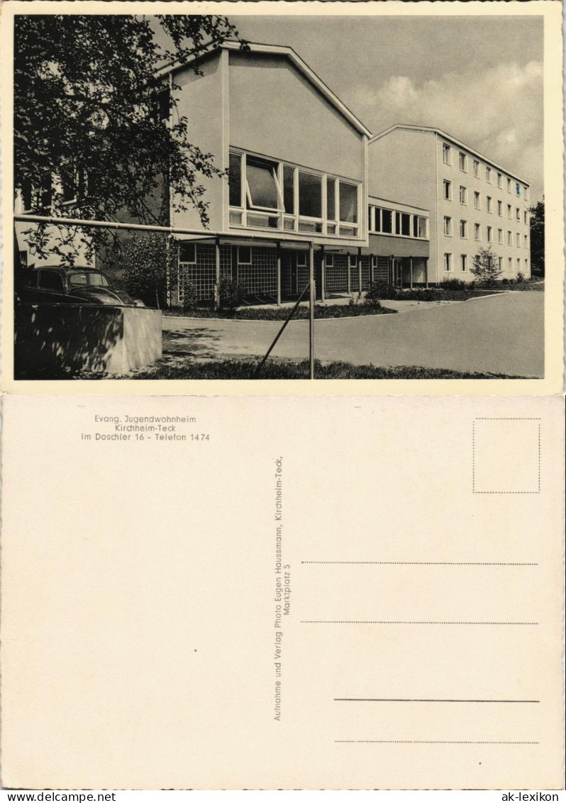 Ansichtskarte Kirchheim Unter Teck Evang. Jugendwohnheim 1967 - Kirchheim