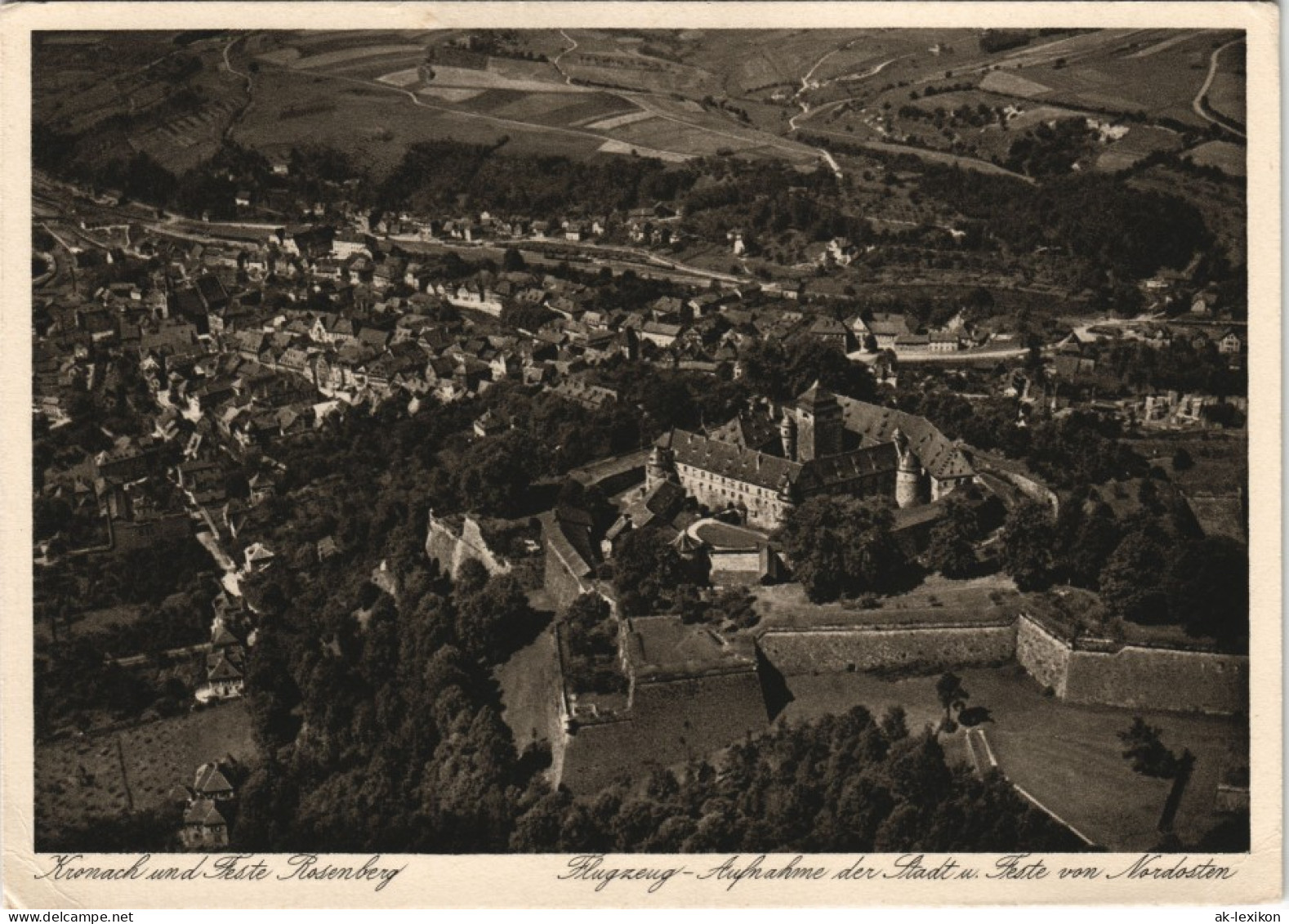 Ansichtskarte Kronach Luftbild 1934 - Kronach