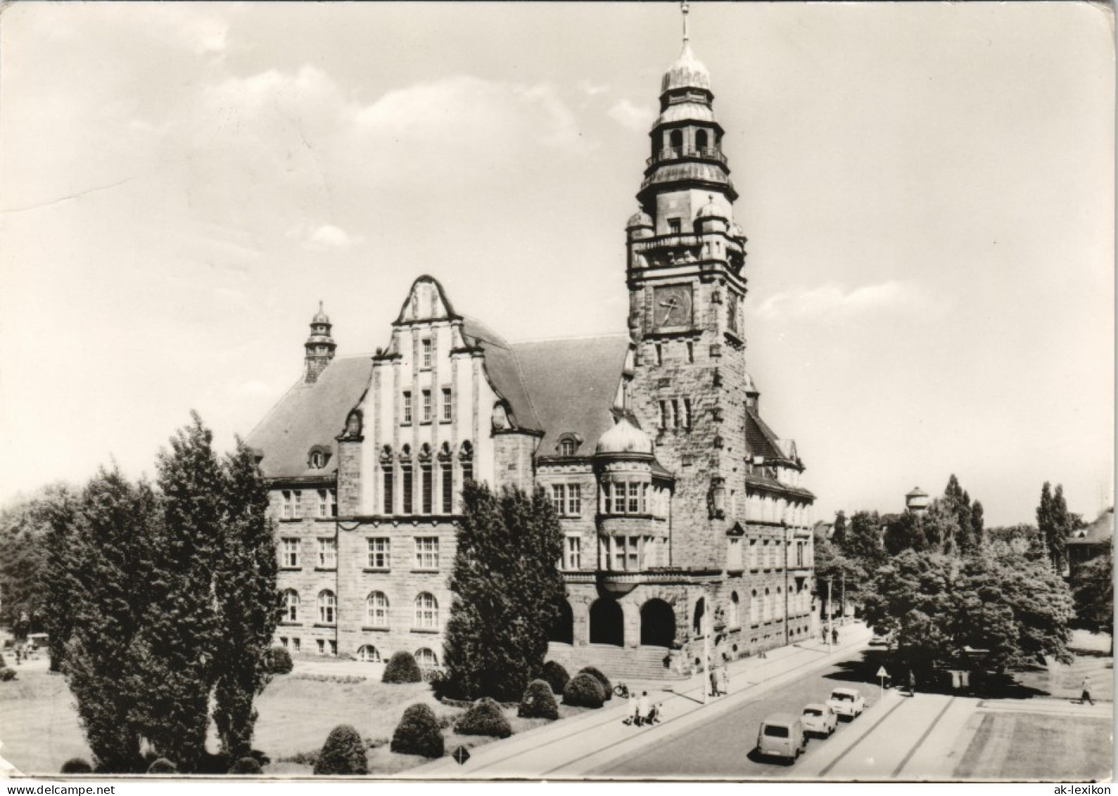 Ansichtskarte Wittenberge Straßenpartie Am Rathaus 1975 - Wittenberge