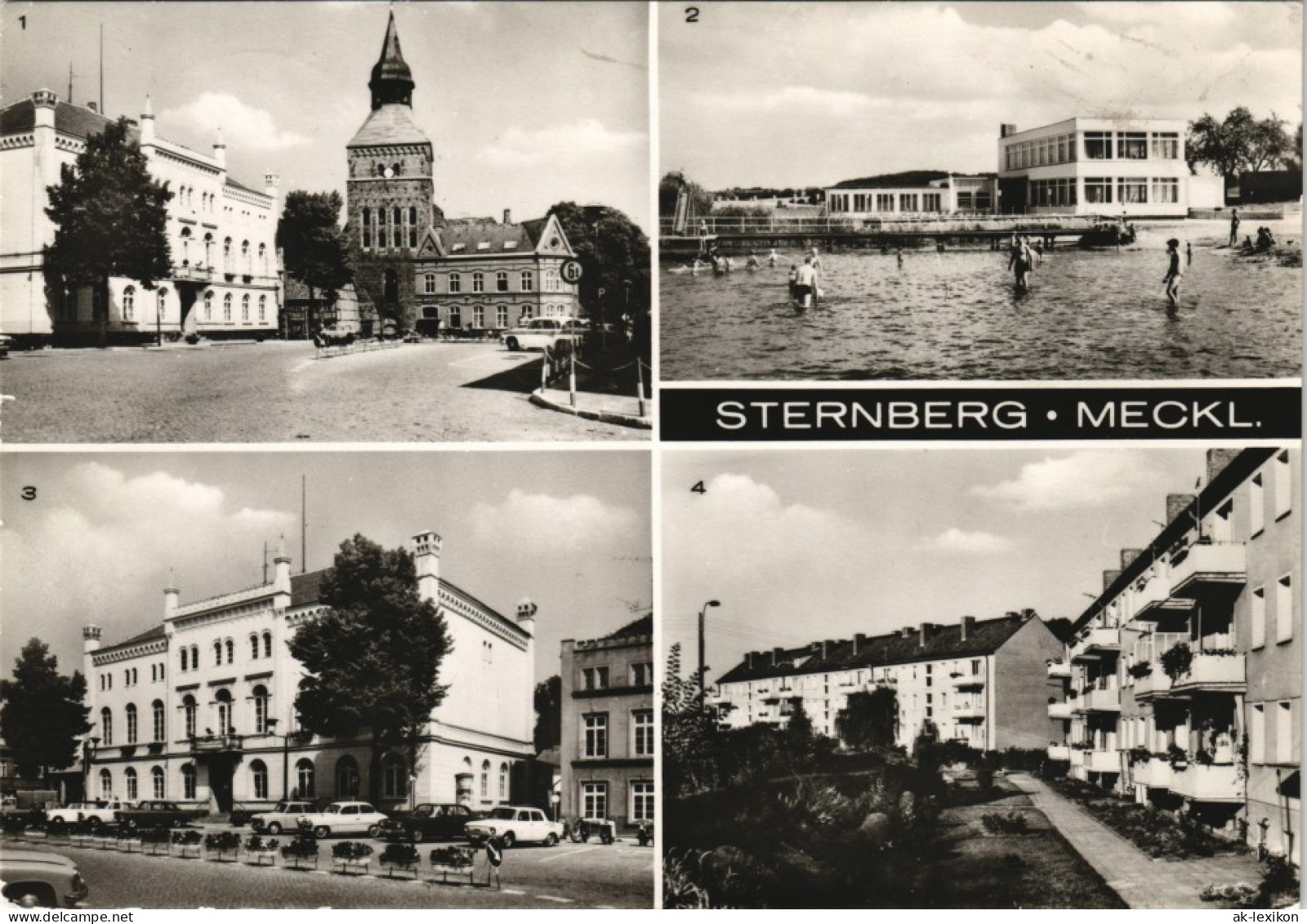Sternberg (Mecklenburg) Liebknecht-Straße Bad Und Konsum-Strandgaststätte 1976 - Sternberg