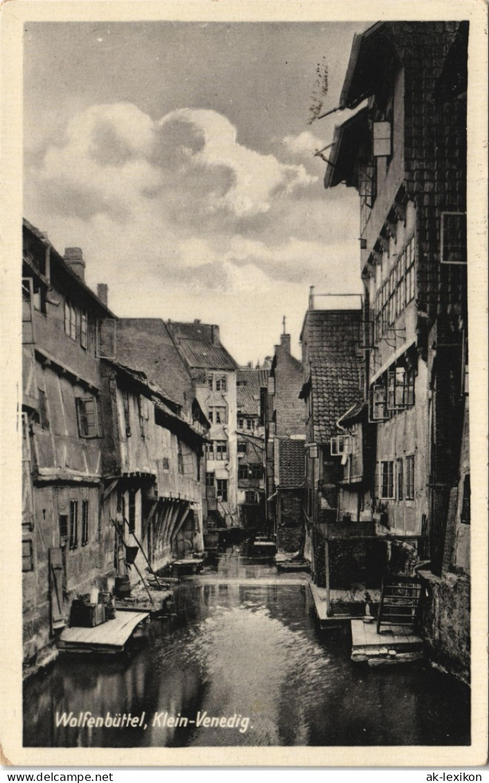 Ansichtskarte Wolfenbüttel Klein-Venedig 1934 - Wolfenbuettel