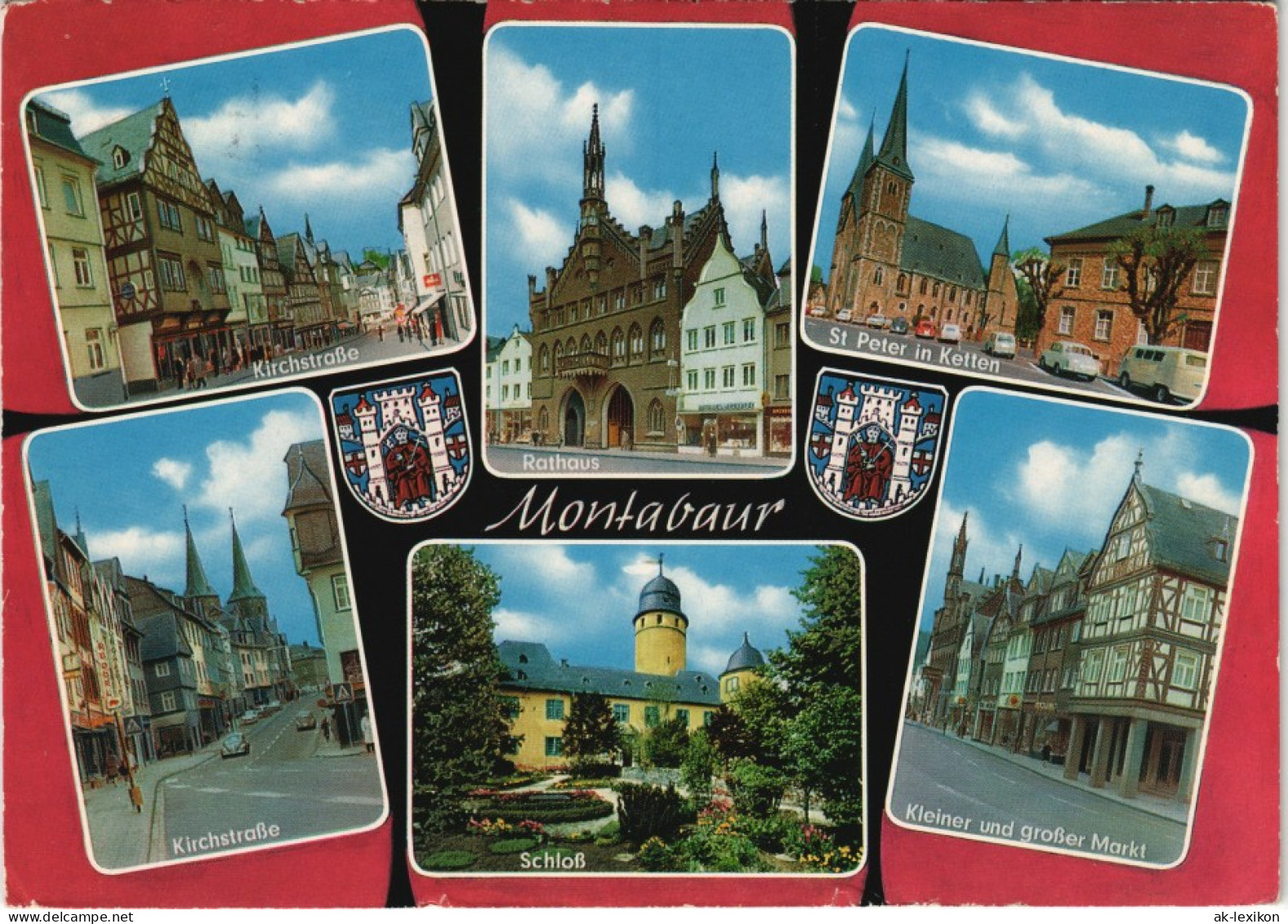 Montabaur Mehrbild-AK Mit Kirchstraße, Rathaus, Schloss Uvm. 1978 - Montabaur