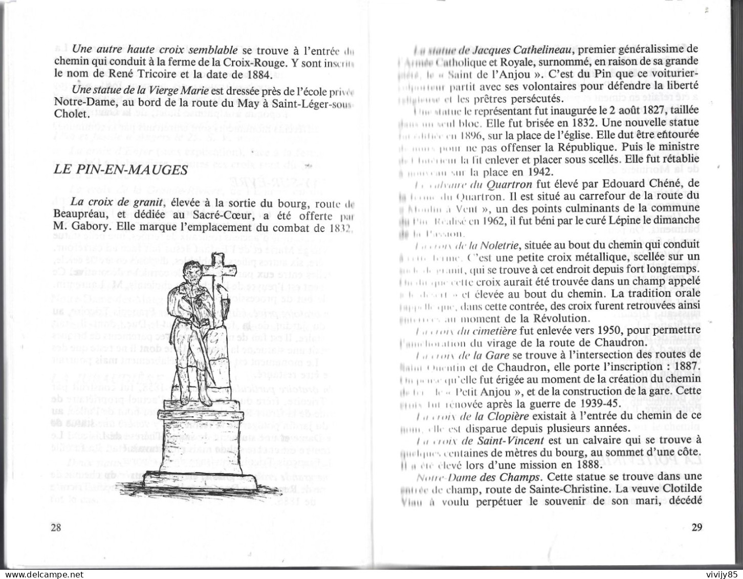 49 - T.B. Livre " Témoins Muets Vendée Angevine" - CHOLET-BEAUOREAU-CHEMILLE-THOUARCE-VIHIERS - Pays De Loire