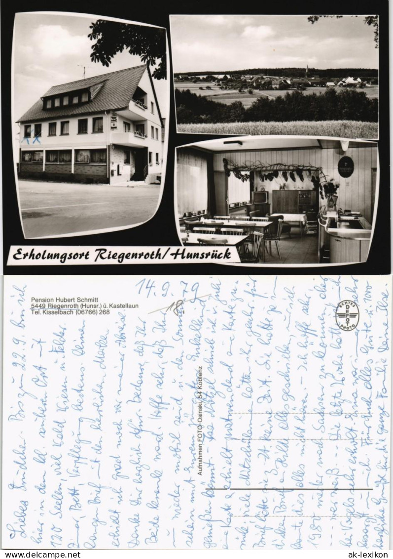Ansichtskarte Riegenroth-Simmern (Hunsrück) Stadt, Gasthaus, Saal 1979 - Simmern