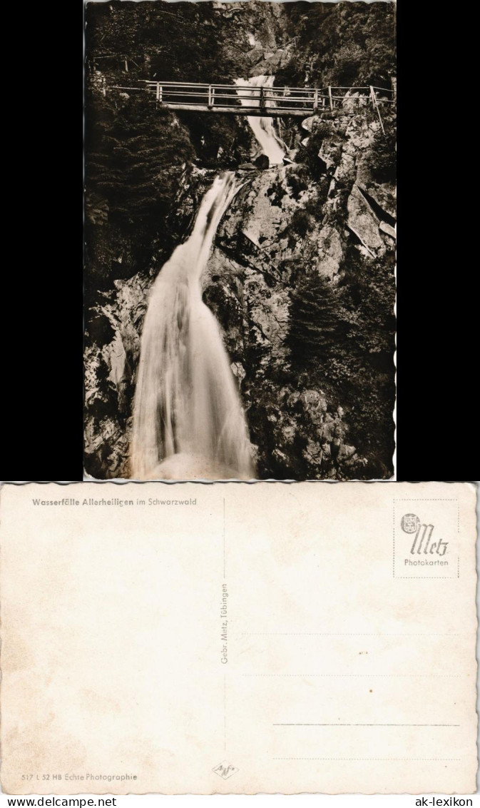 Oppenau Wasserfall Allerheiligen (Schwarzwald) Waterfall Black Forest 1960 - Oppenau