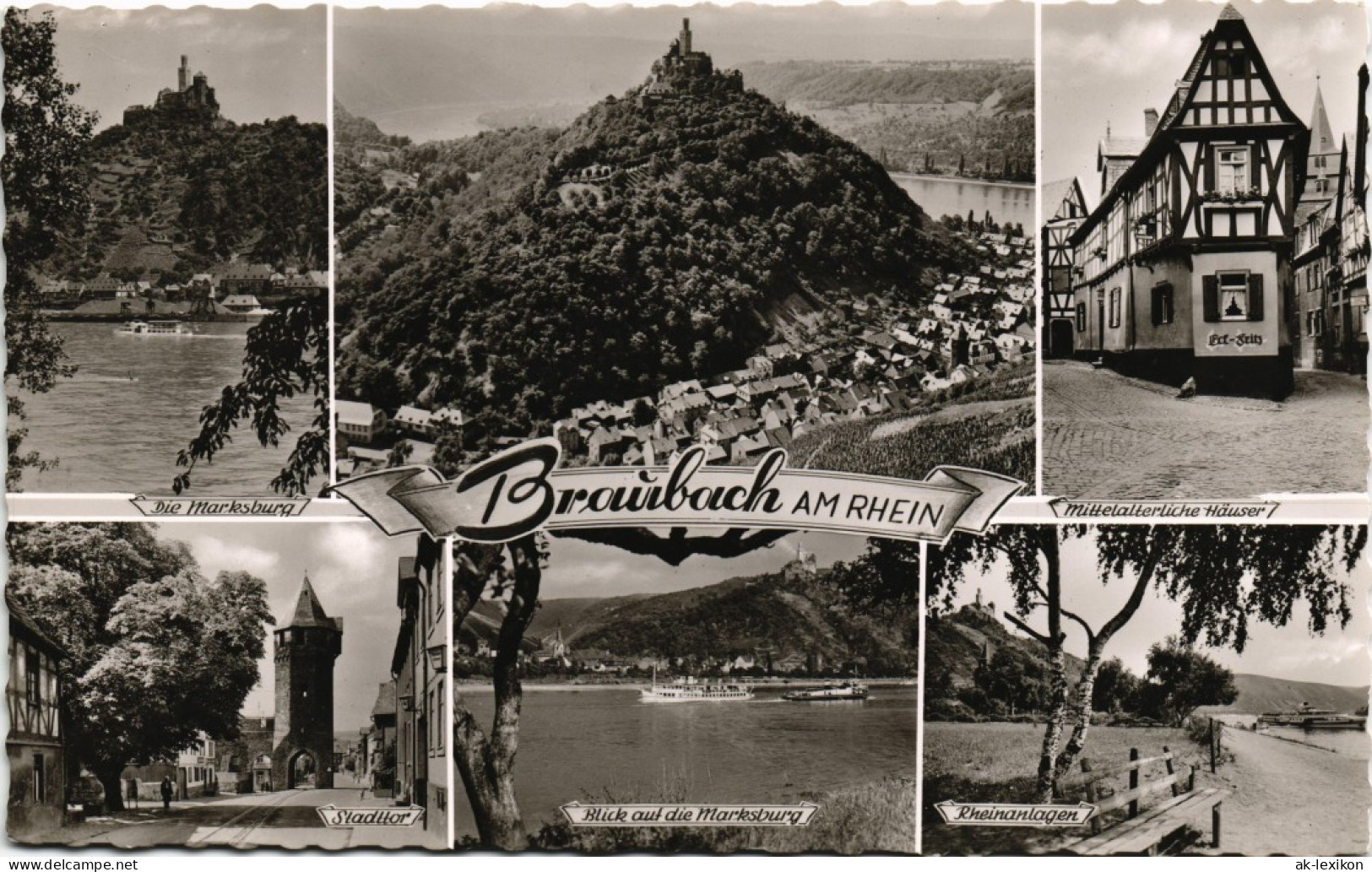 Ansichtskarte Braubach Mehrbildkarte Mit Orts- U. Umland-Ansichten 1960/1956 - Braubach