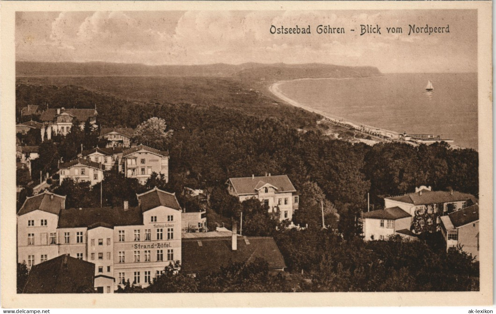 Ansichtskarte Göhren (Rügen) Blick Vom Nordpeerd - Strand-Hotel 1922 - Göhren