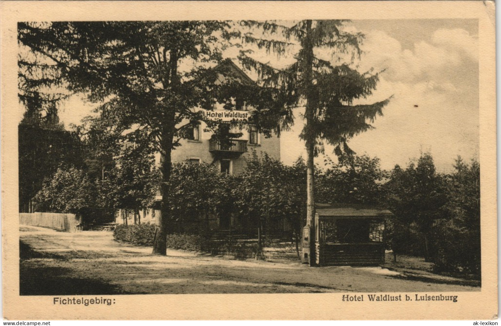 Luisenburg-Wunsiedel (Fichtelgebirge) Fichtelgebirg: Hotel Waldlust  1923 - Wunsiedel