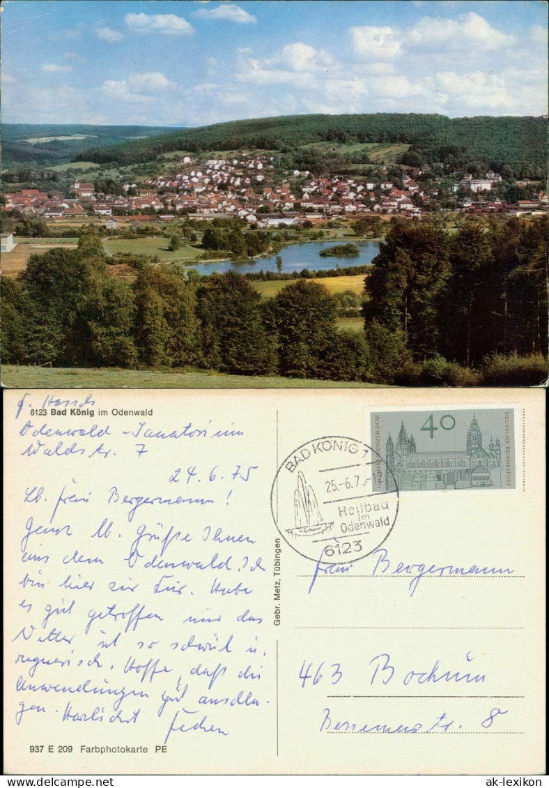 Ansichtskarte Bad König Panorama-Ansicht, Ortsansicht, Odenwald 1975 - Bad Koenig