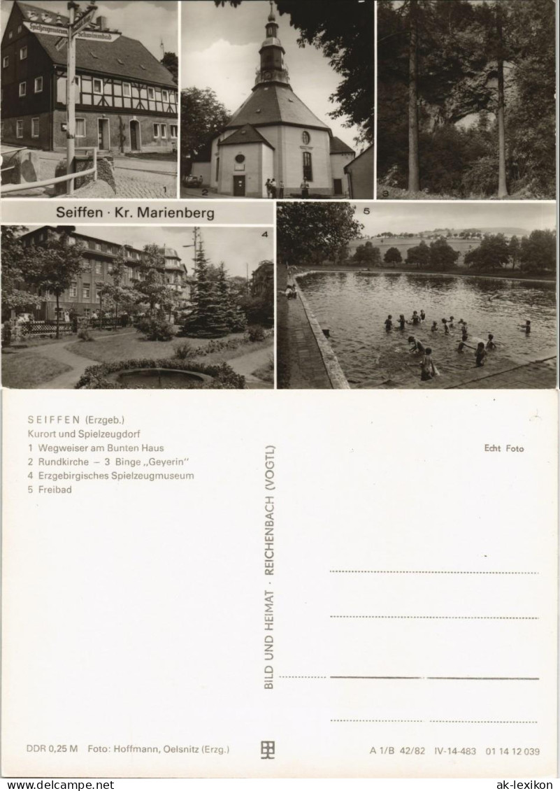 Ansichtskarte Seiffen (Erzgebirge) Ansichten 1985 - Seiffen