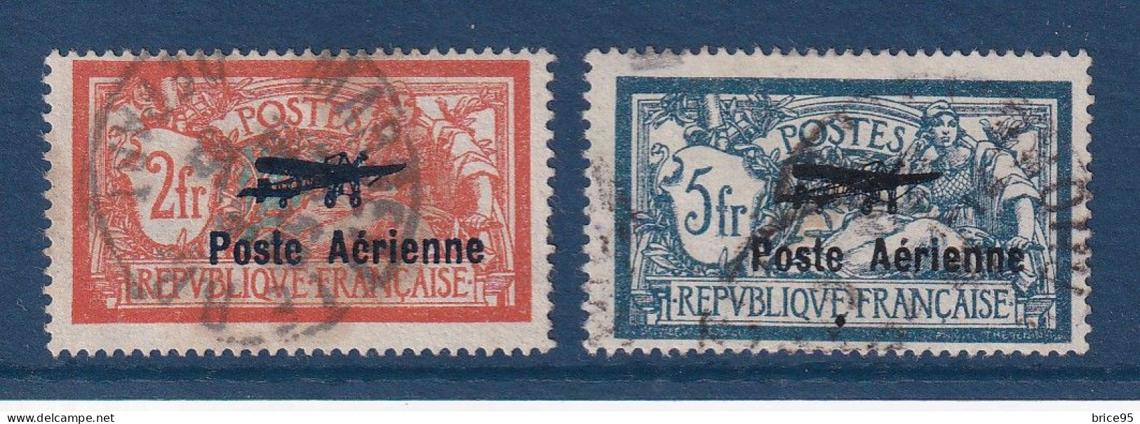 France - Poste Aérienne - YT PA N° 1 Et 2 - Oblitéré - Signé - 1927 - 1927-1959 Oblitérés