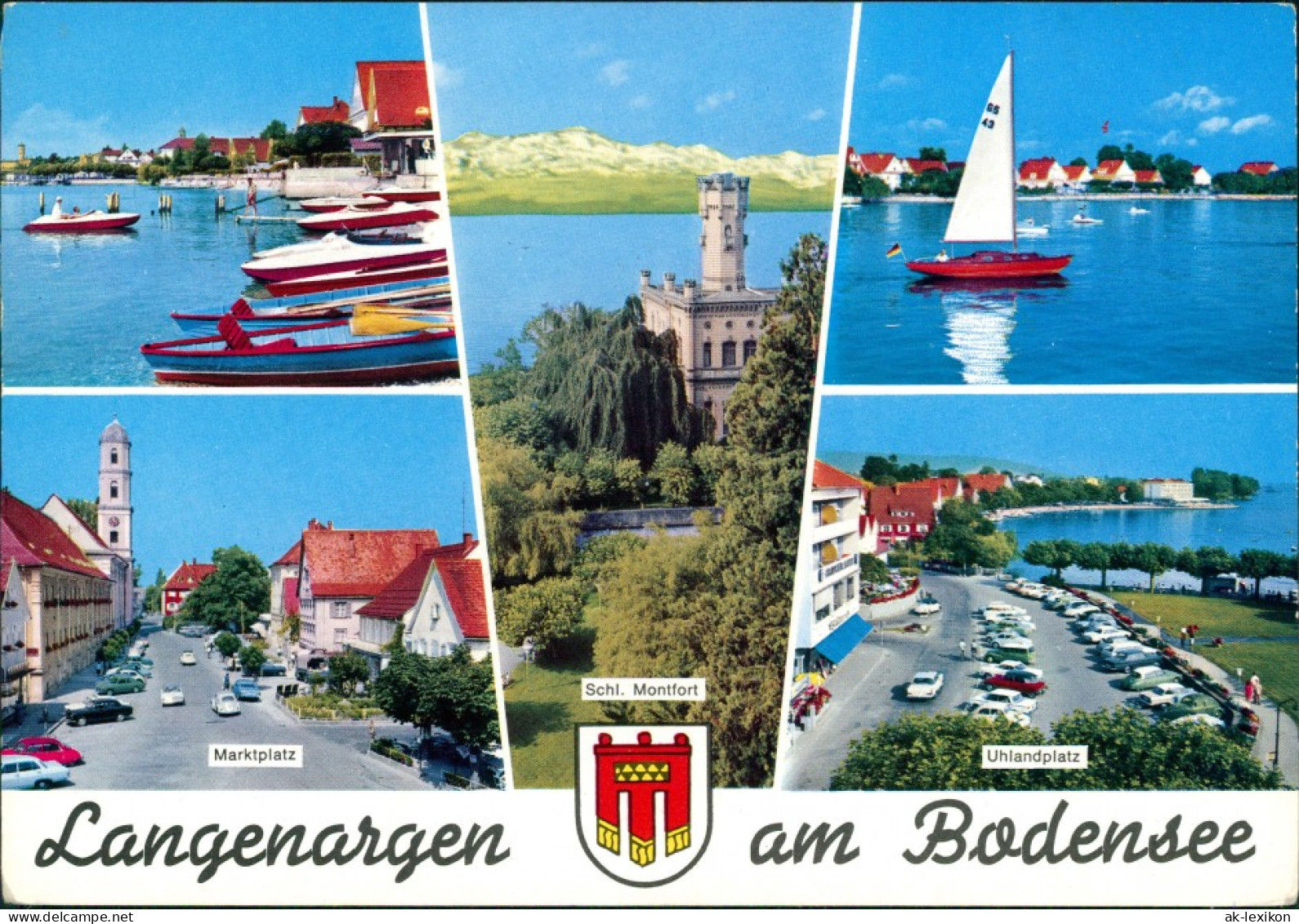 Langenargen Am Bodensee Mehrbild-AK Mit Bodensee, Markt, Uhlandplatz Uvm. 1967 - Langenargen