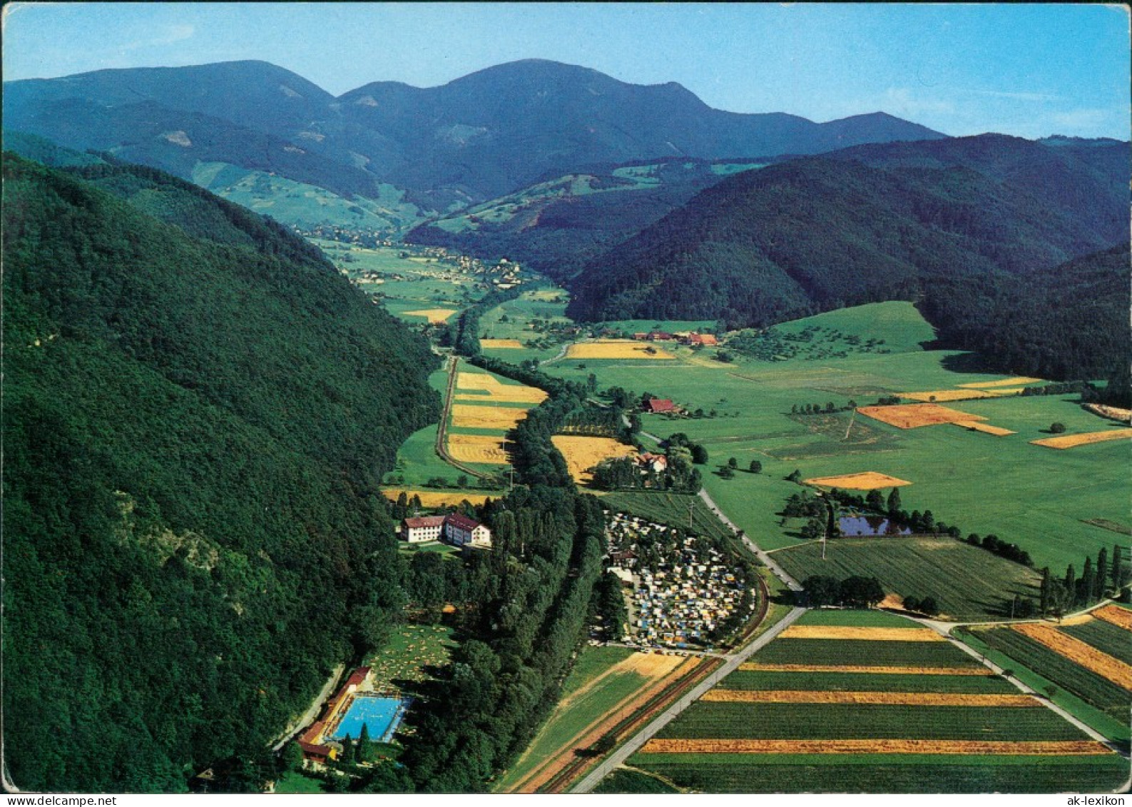 Staufen Im Breisgau Feriencamping Belchenblick Vom Flugzeug Aus, 1980 - Staufen