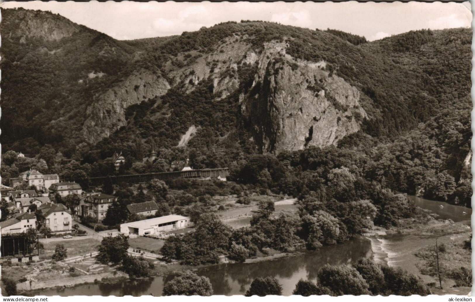 Bad Münster Am Stein-Ebernburg Ebernburg Panorama Blick Ins Nahe Tal 1962 - Bad Muenster A. Stein - Ebernburg