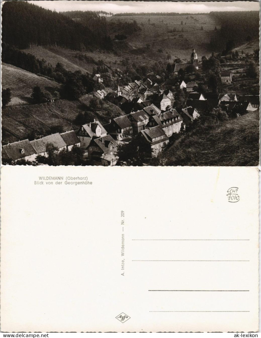 Wildemann (Innerstetal) Blick Von Der Georgenhöhe WILDEMANN (Oberharz) 1960 - Wildemann
