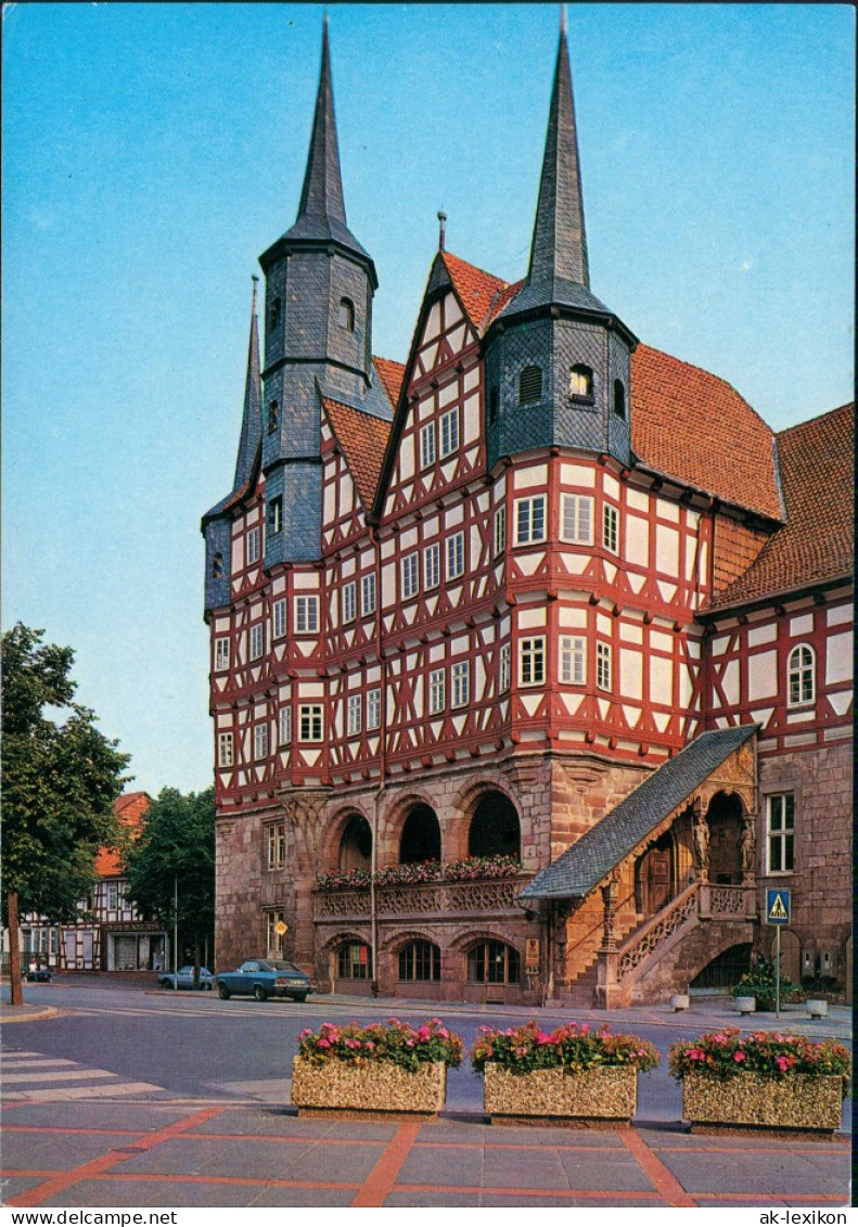 Ansichtskarte Duderstadt Strassen Ansicht Fachwerkhaus Rathaus 1970 - Duderstadt