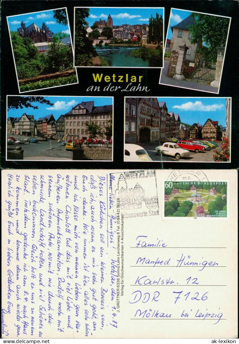 Ansichtskarte Wetzlar Mehrbildkarte Mit 5 Ortsansichten 1987 - Wetzlar