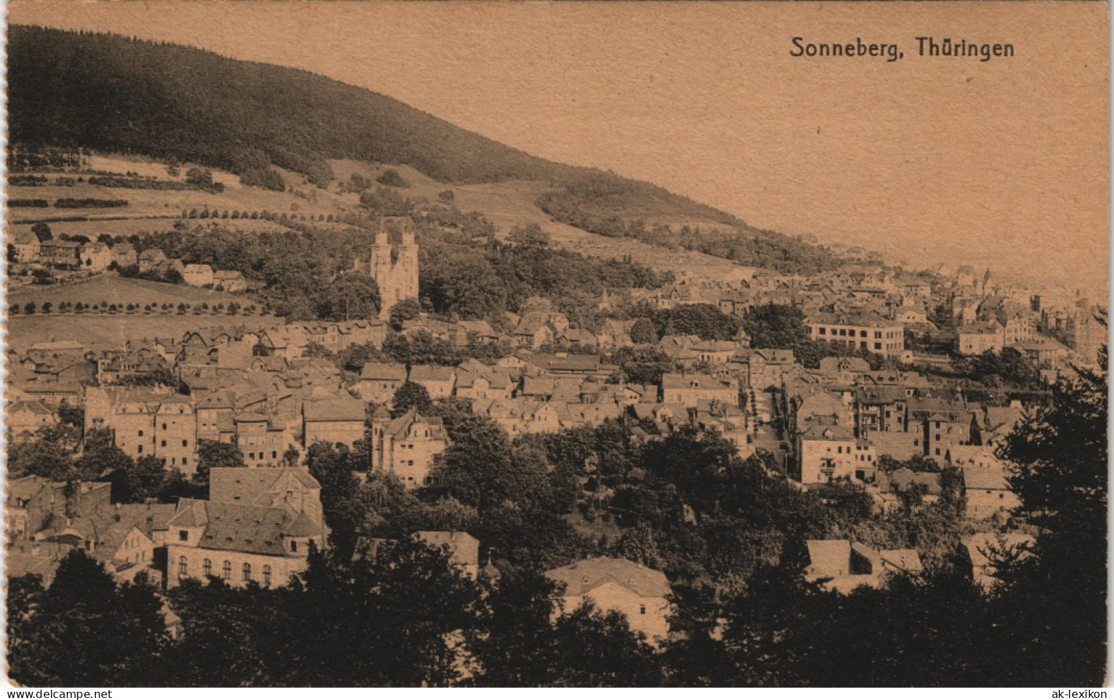 Ansichtskarte Sonneberg Totale 1960/1928 - Sonneberg