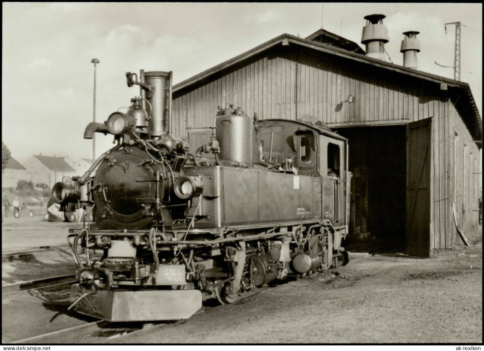 Ansichtskarte Radebeul Lokschuppen, Dampflok 1978 - Radebeul