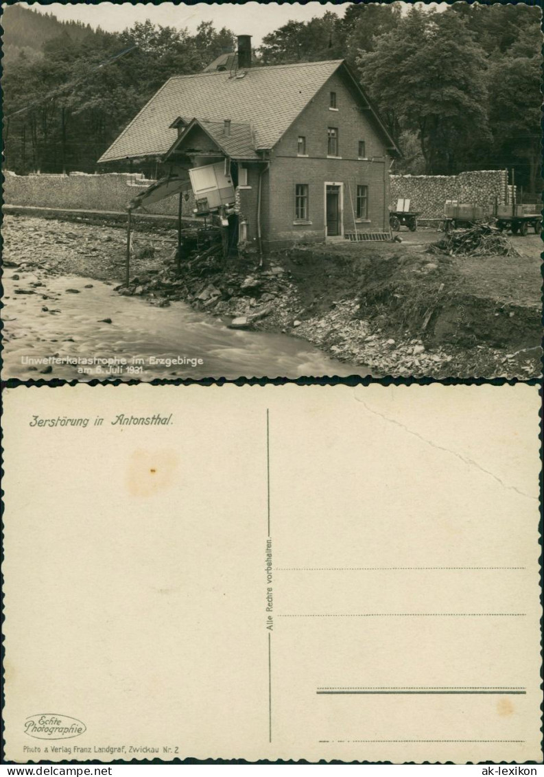 Antonsthal Breitenbrunn (Erzgebirge) Unwetterkatastrophe Am 6. Juli 1931 - Breitenbrunn