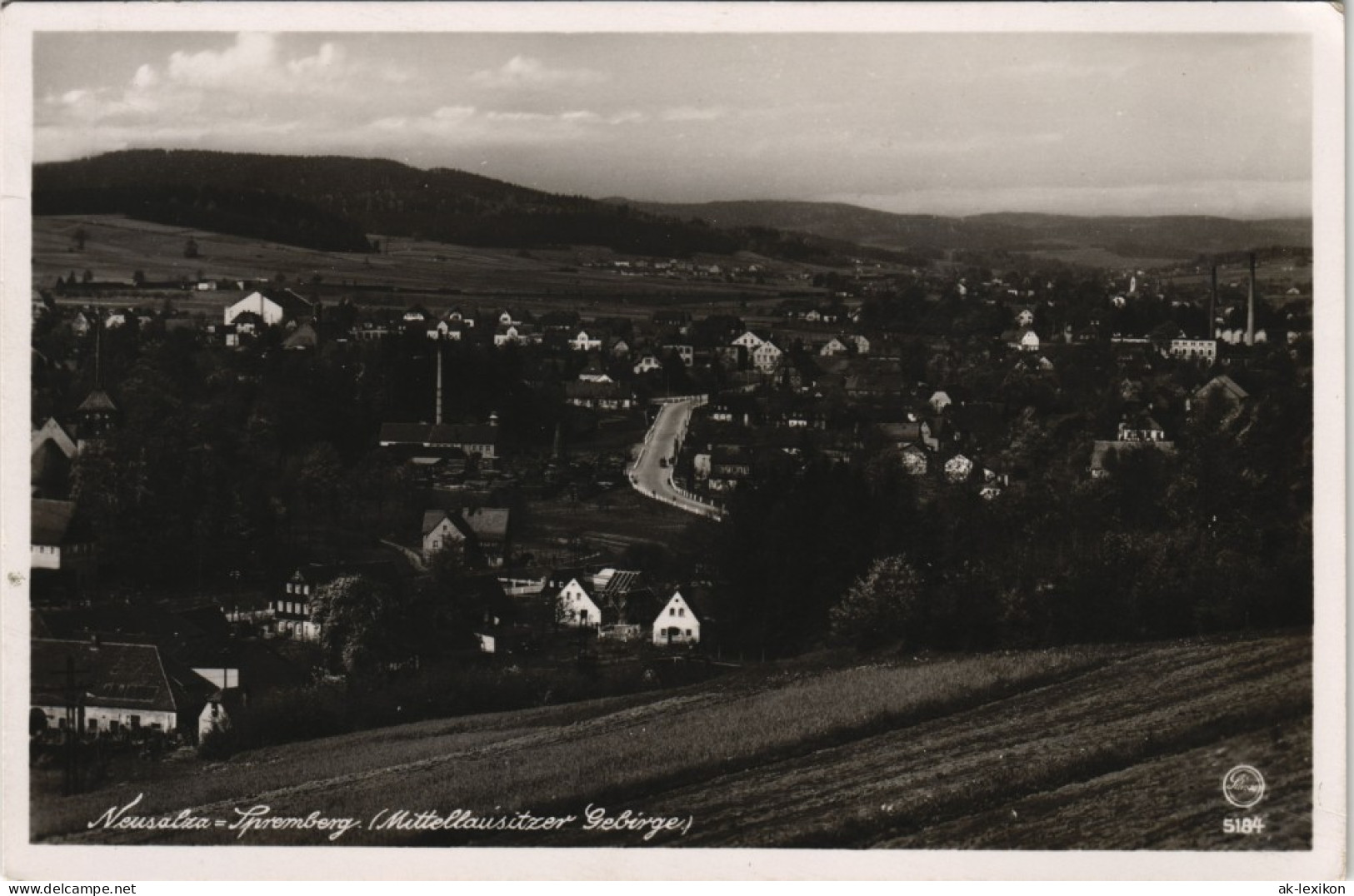 Neusalza-Spremberg Nowosólc Panorama-Ansicht Blick V.d. Schmiedesteinen 1942 - Neusalza-Spremberg