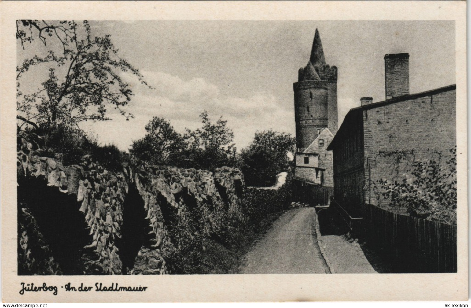 Ansichtskarte Jüterbog Partie An Der Stadtmauer 1920 - Jueterbog