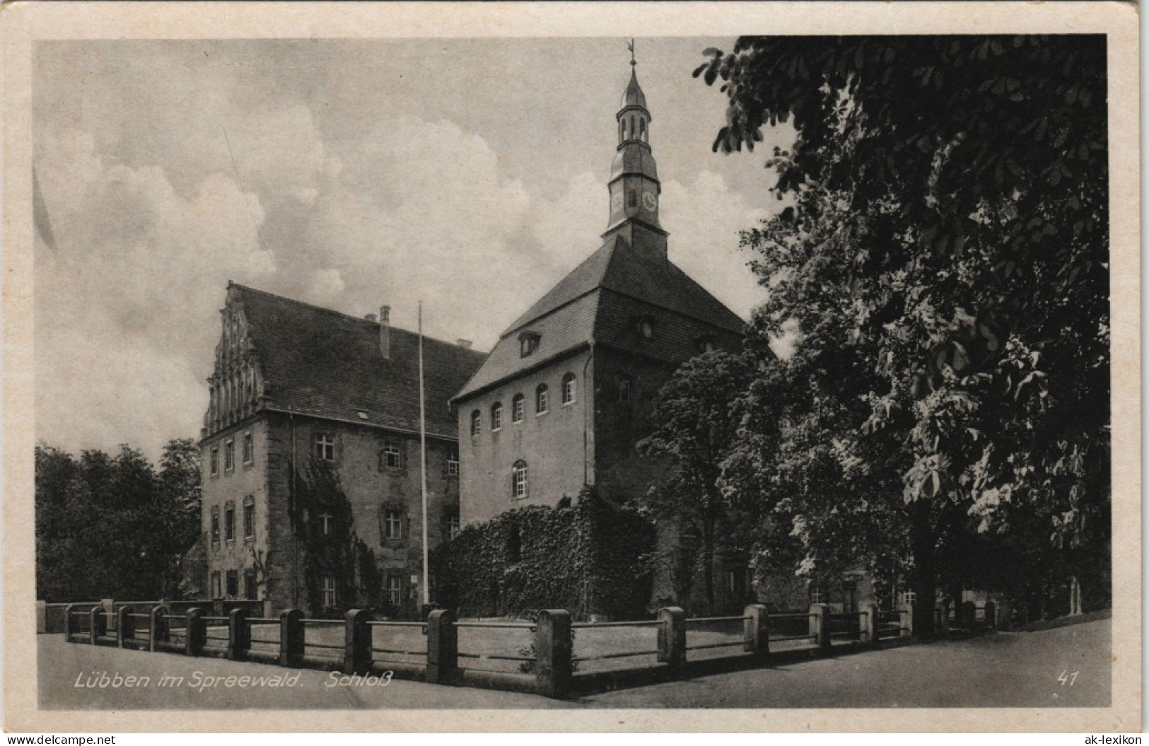 Lübben (Spreewald) Lubin (Błota) Schloß (Castle) Spreewald 1930 - Luebben (Spreewald)