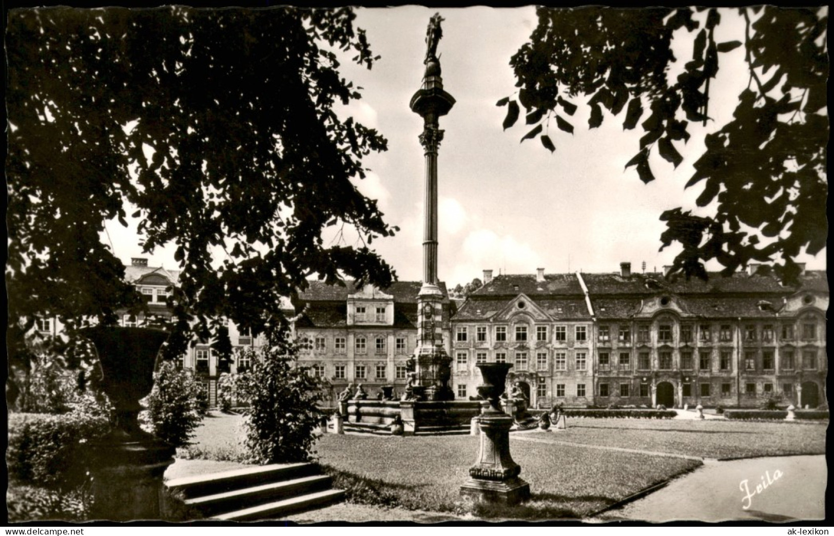 Ansichtskarte Eichstätt Partie Am Residenzplatz Mit Mariensäule 1960 - Eichstaett