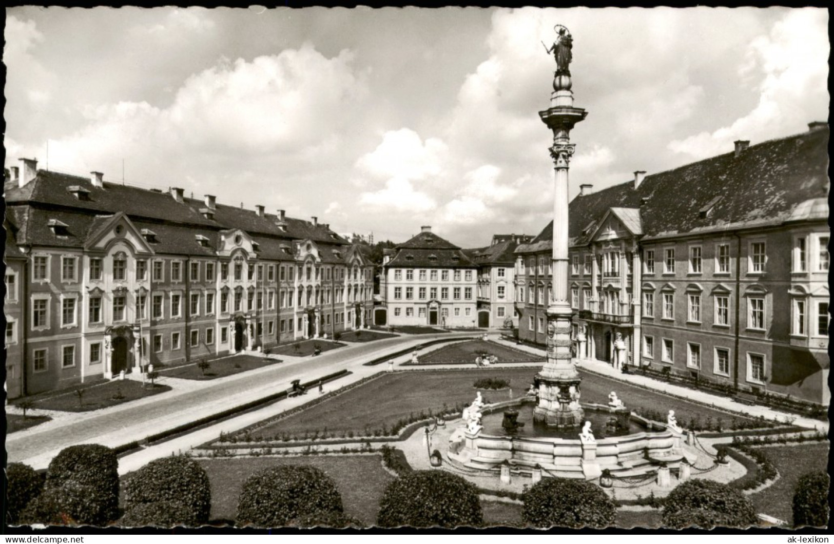 Ansichtskarte Eichstätt Residenzplatz Mit Mariensäule 1960 - Eichstaett