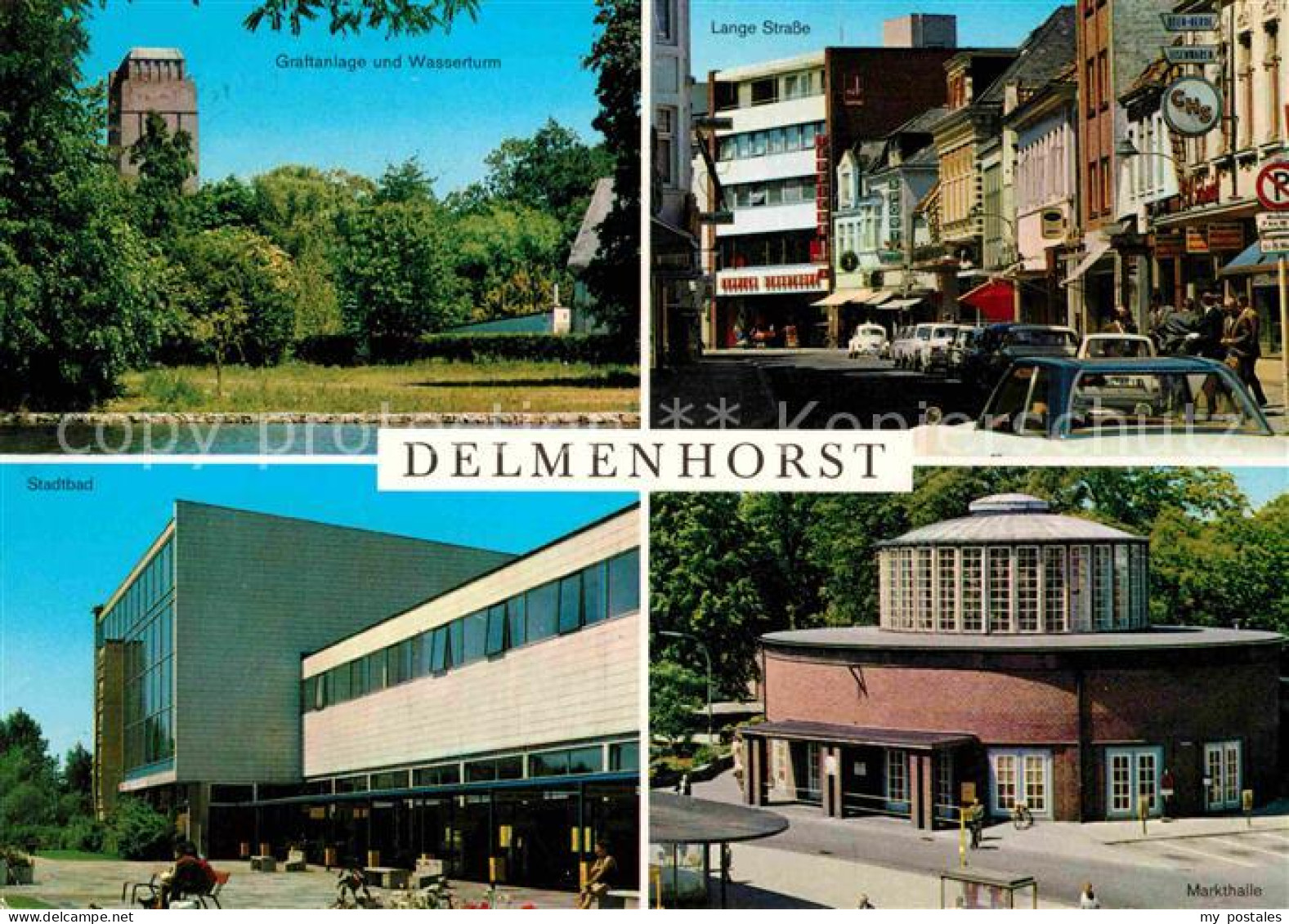 72654465 Delmenhorst Graftanlage Und Wasserturm Lange Str Stadtbad Markthalle De - Delmenhorst