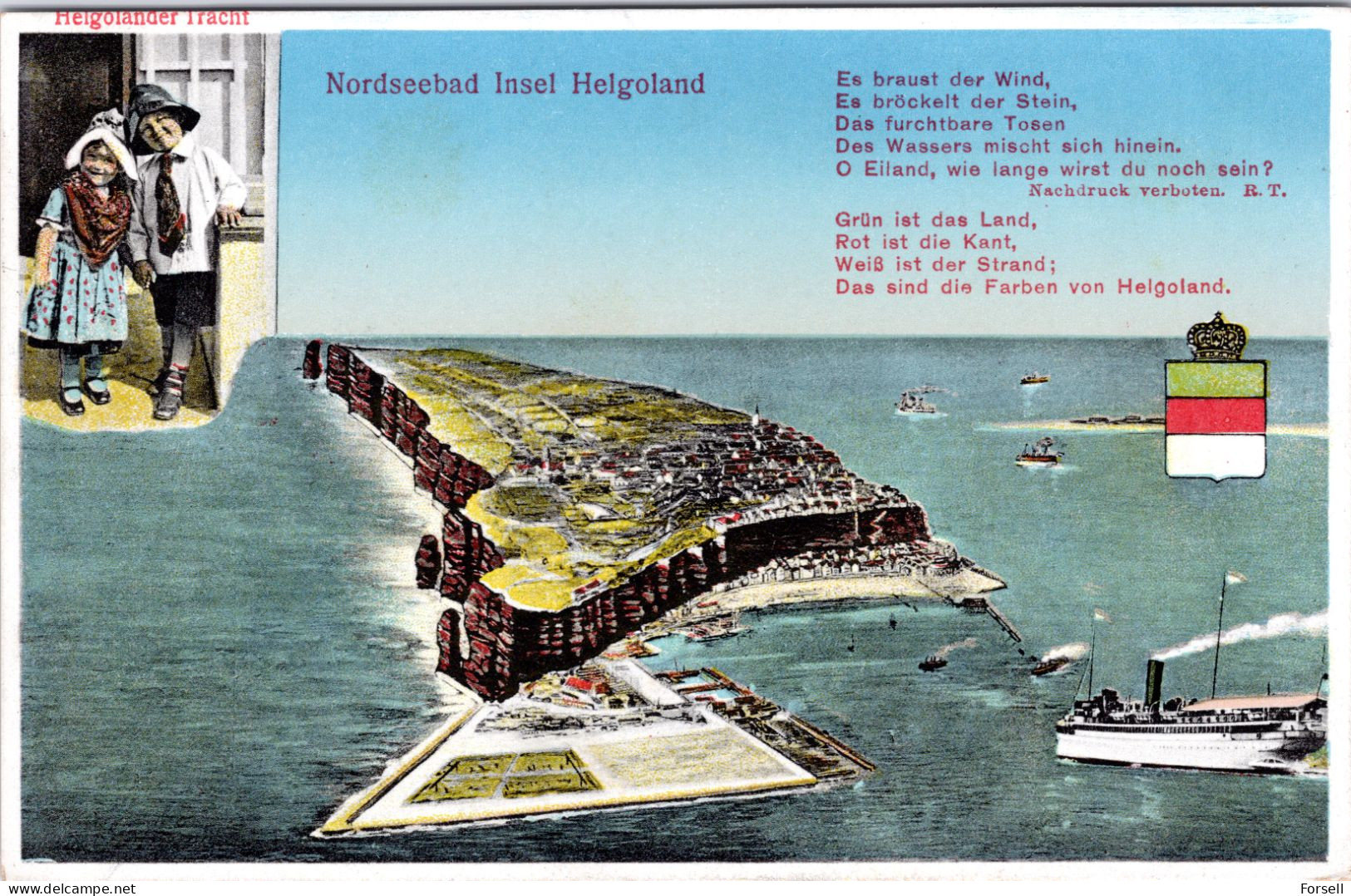 Nordseebad Insel Helgoland (Stempel "Helgoland 1934") - Helgoland