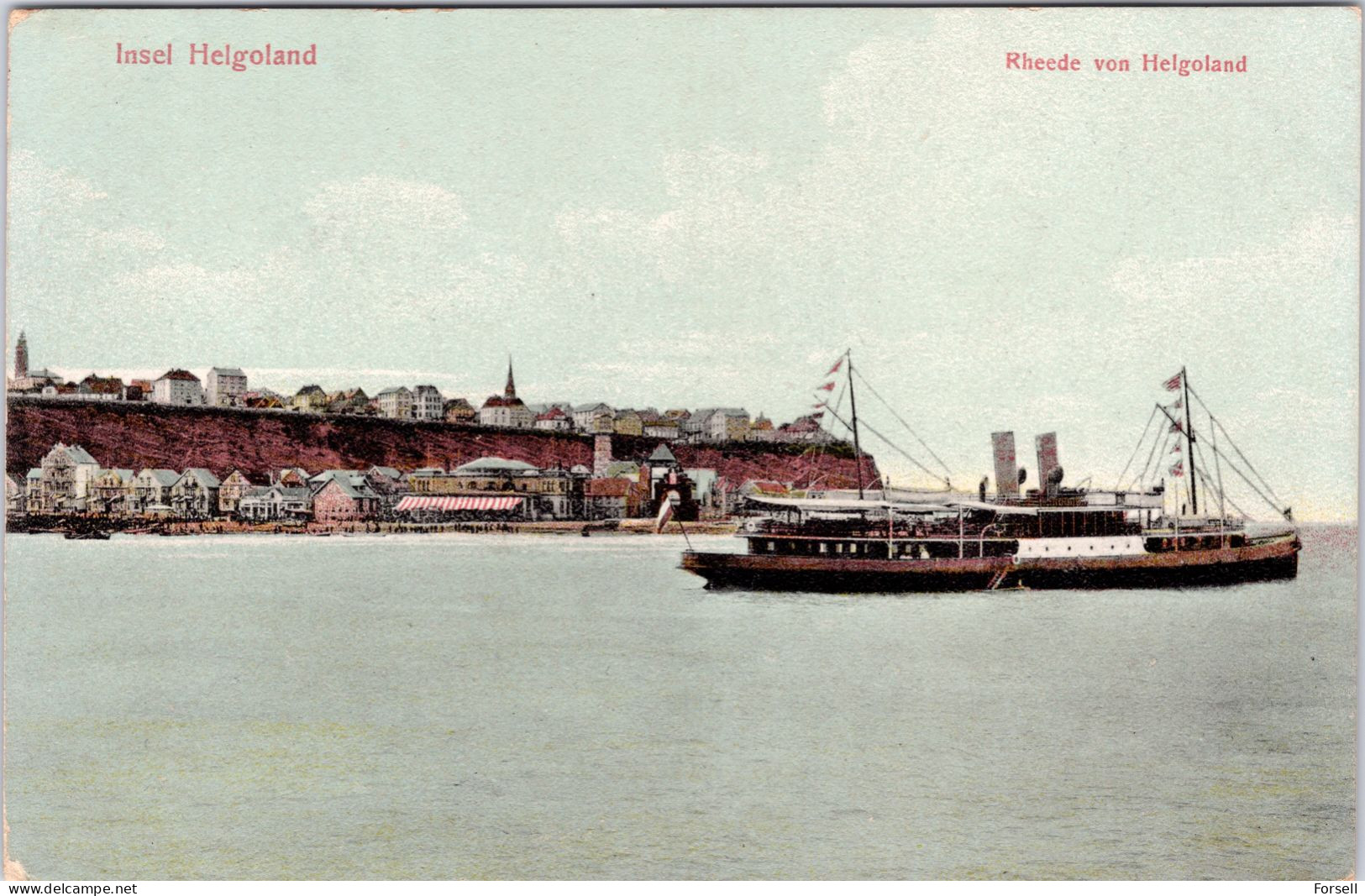 Helgoland, Rheede Von Helgoland (Stempel: Nordenham 1910) - Helgoland